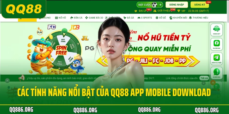 Các tính năng nổi bật của QQ88 app mobile download